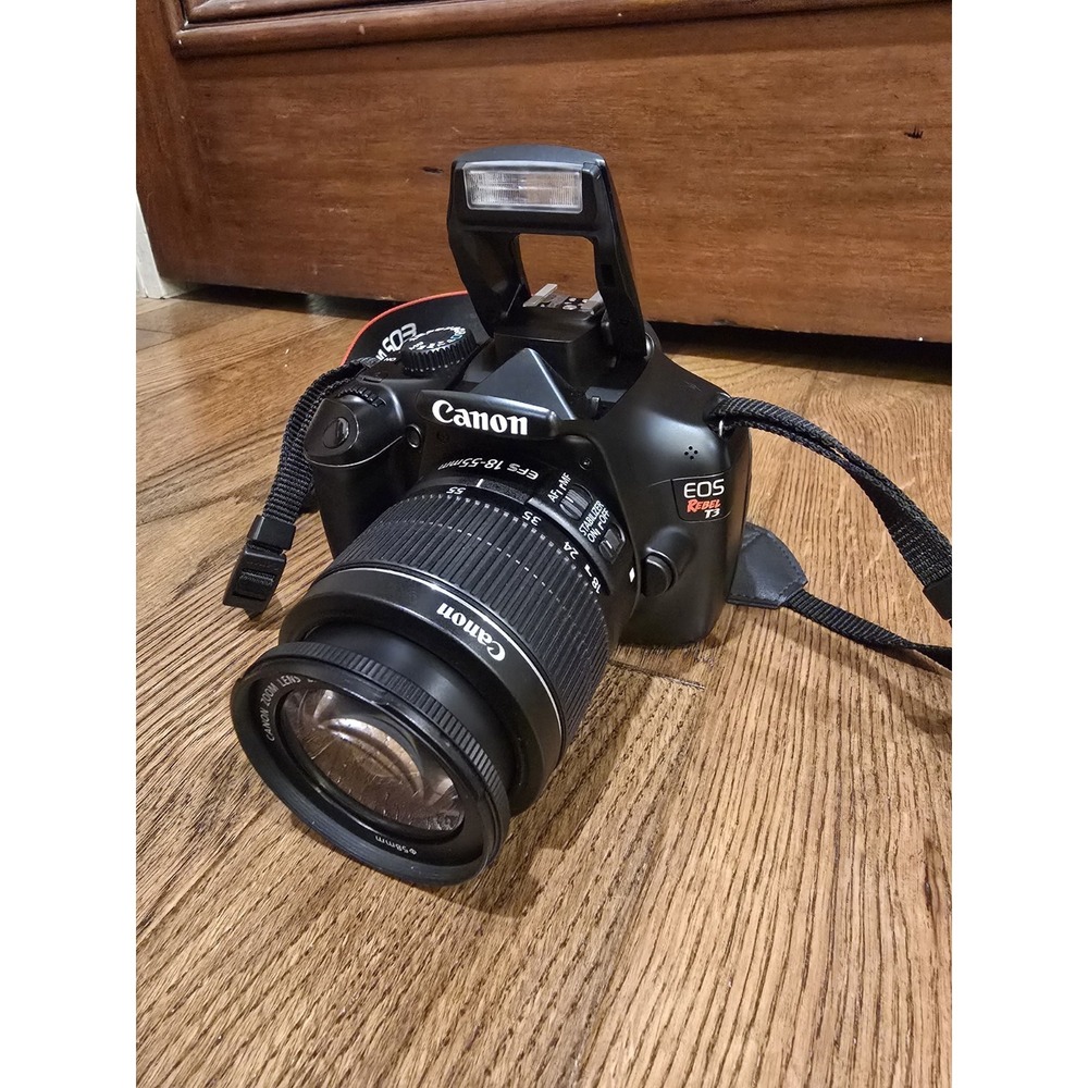 Canon EOS Rebel T3 DSLR Camera Kit w/ EF-S 18-55mm Lens, Battery, SD Card - Picture 5 of 11